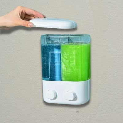 distributeur-Ă -savon-mural-double-sortie