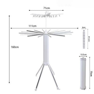 Etendoir a linge "octopus" blanc double