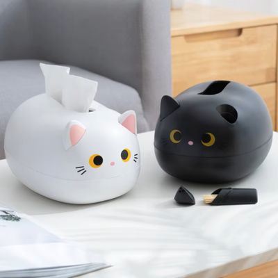 boite-à-mouchoirs-chat-cure-dent
