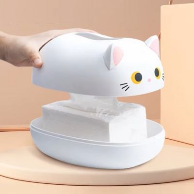 boite-à-mouchoirs-chat-serviette