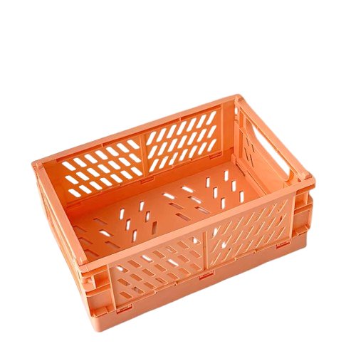 caisse-rangement-plastique-pliable-orange