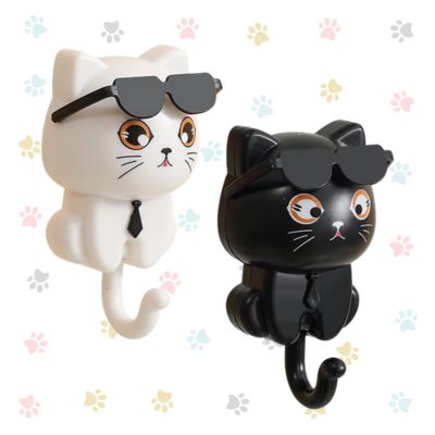 🎁 Crochets muraux chat
