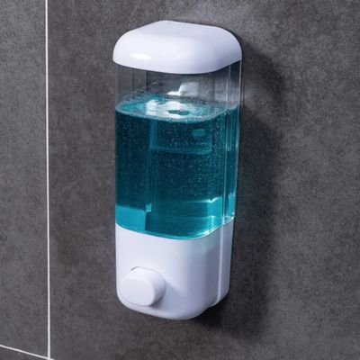 distributeur-à-savon-mural-transparent