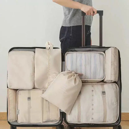 Ensemble de 9 sacs pour valise | Voyage-Pratique™