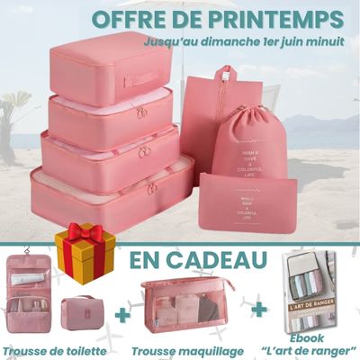 Ensemble de 9 sacs pour valise | Voyage-Pratique™