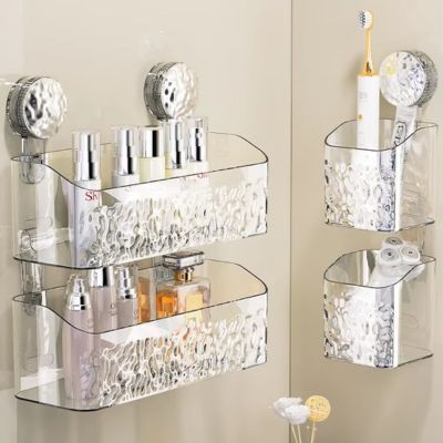 etagere murale salle de bain a ventouse