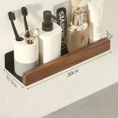 etagere-murale-salle-de-bain-30-cm-noir