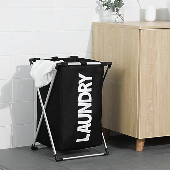 panier-à-linge-pliable-noir