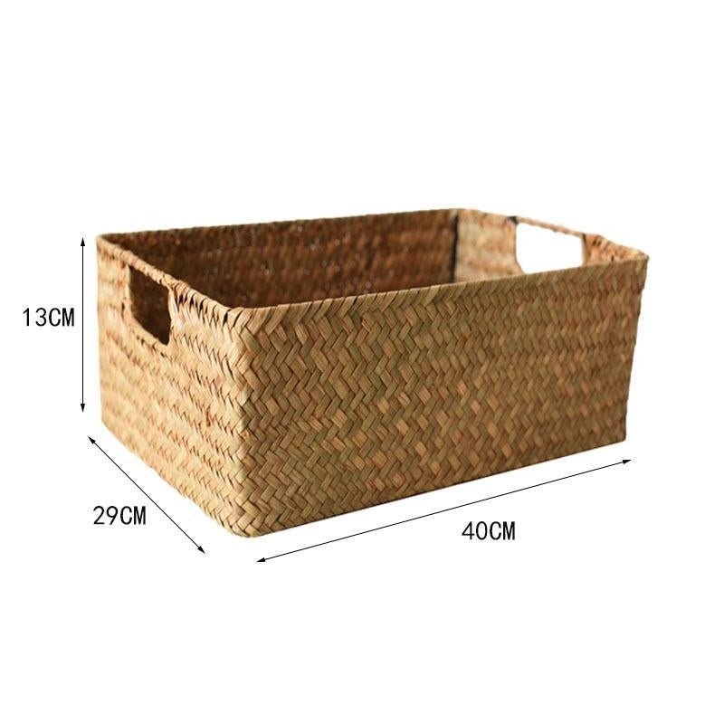 Panier osier rangement tissé