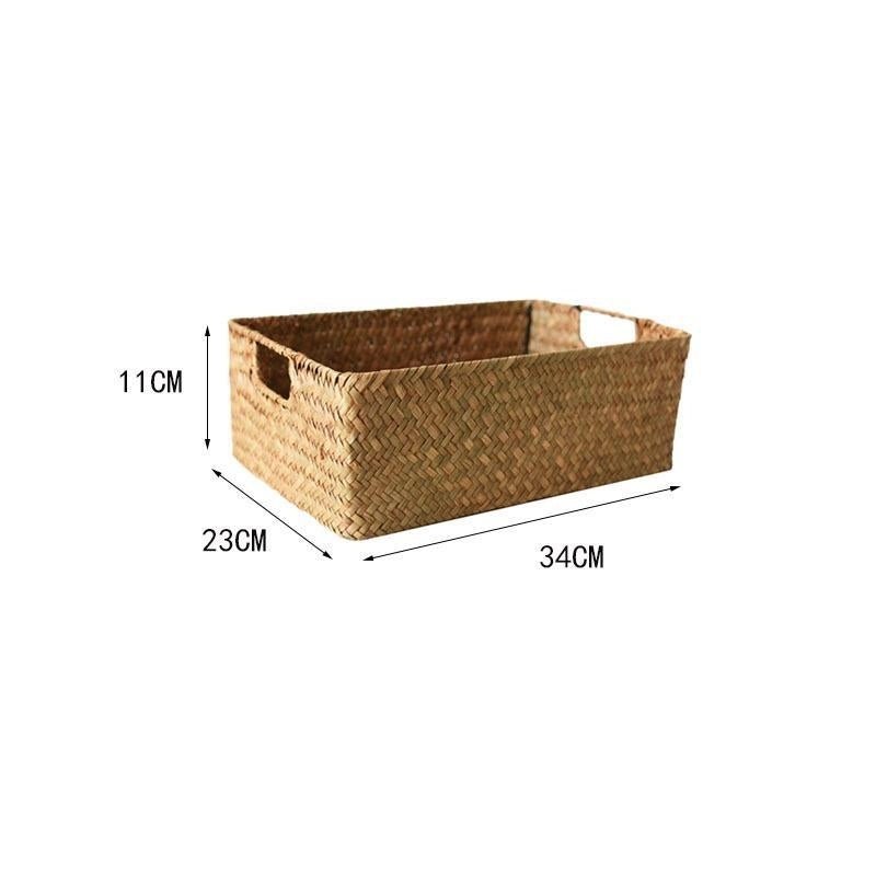 Panier osier rangement tissé
