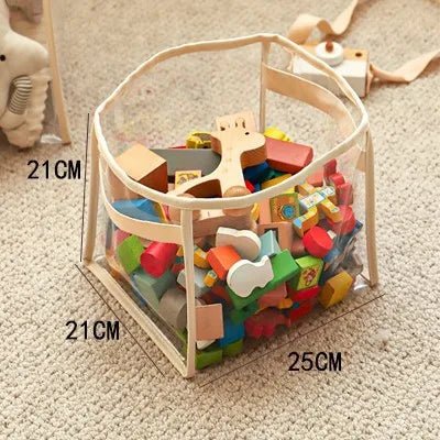 Panier rangement transparent pour jouets