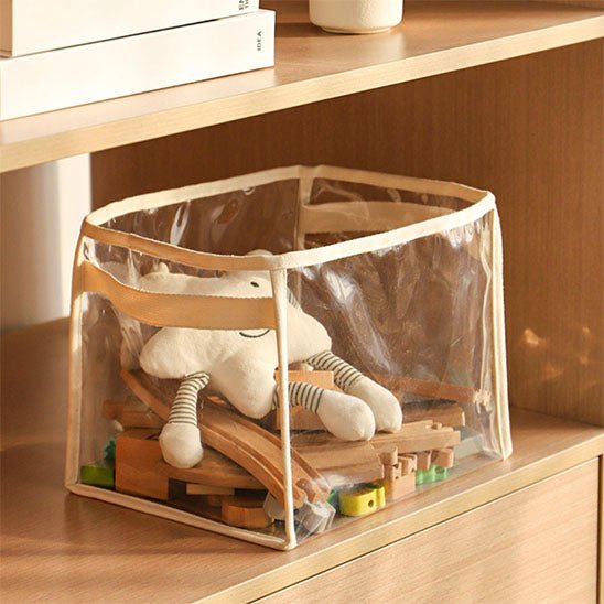panier-rangement-transparent-avec-poignées