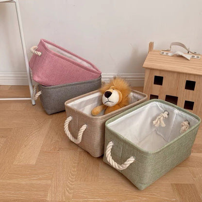 paniers-de-rangement-poignées-corde