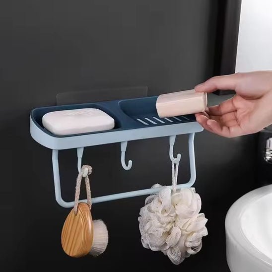 porte-savon-bleu-multifonction