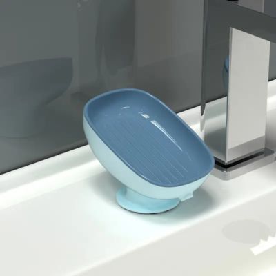 porte-savon-ventouse-bleu