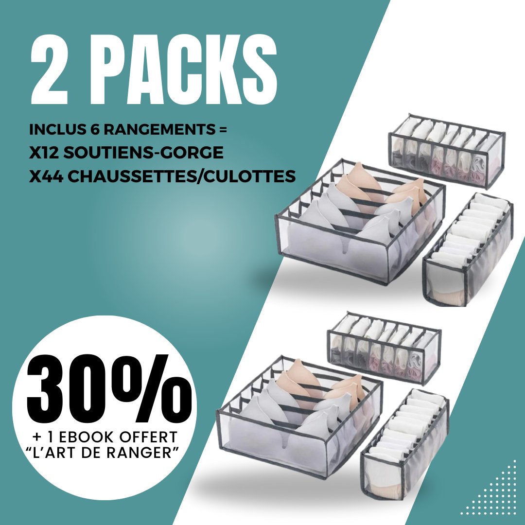 Rangement pour sous - vêtements | UnderwearPack™ - OptiHomea