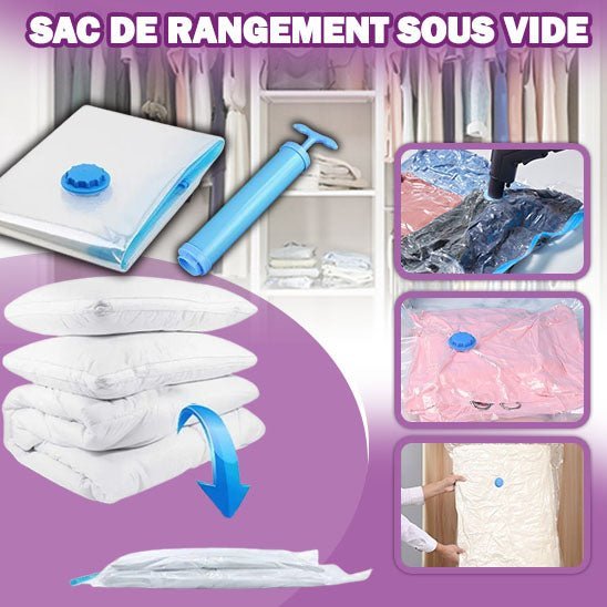 Sac de rangement sous vide | CompressBag™ - OptiHomea