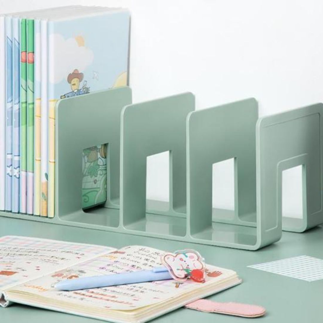 organiateur-de-bureau-livres-vert